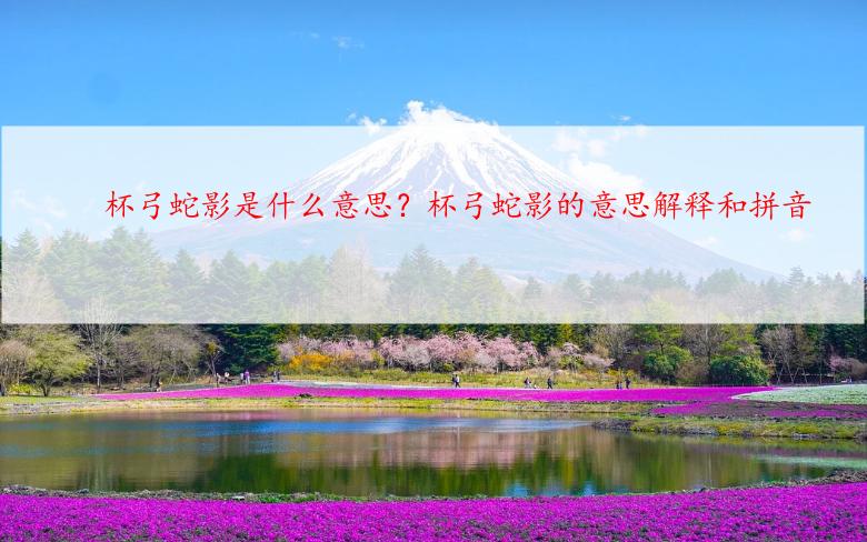 杯弓蛇影是什么意思？杯弓蛇影的意思解释和拼音