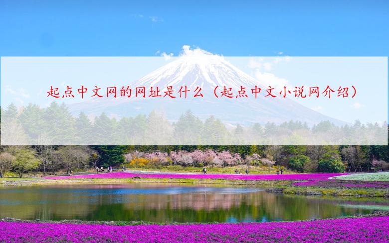 起点中文网的网址是什么（起点中文小说网介绍）