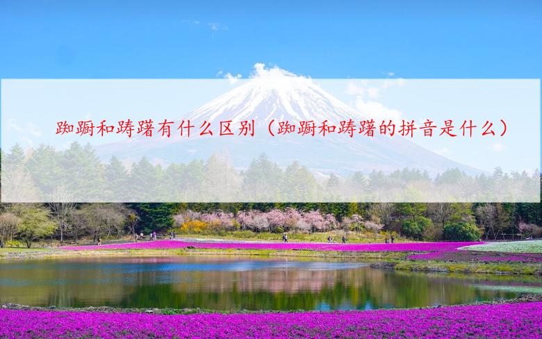 踟蹰和踌躇有什么区别（踟蹰和踌躇的拼音是什么）