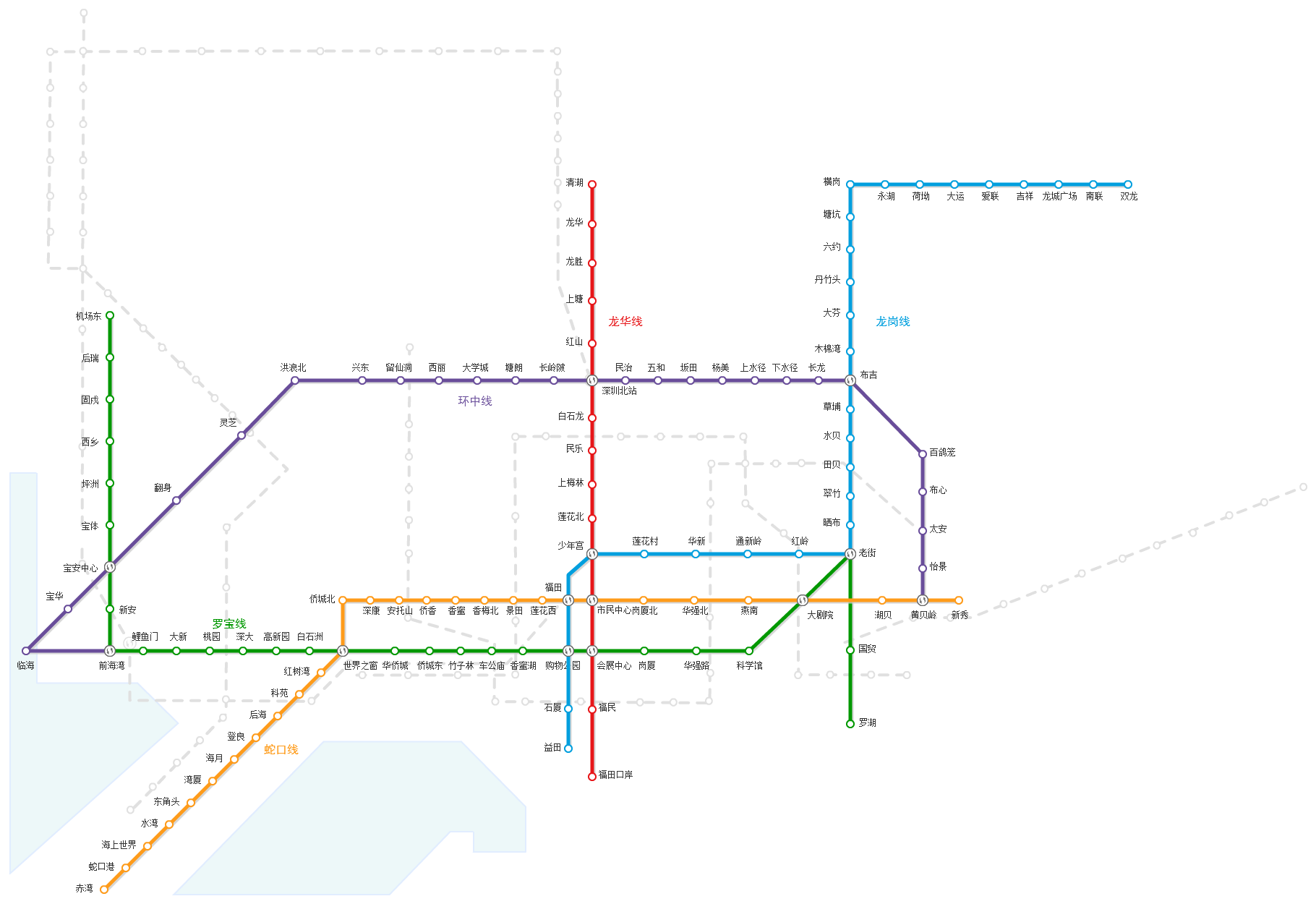 深圳地铁线路图（2023最新深圳地铁线路图高清）