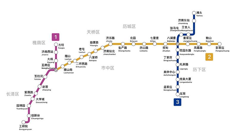 济南地铁线路图（2023最新济南地铁线路图高清）