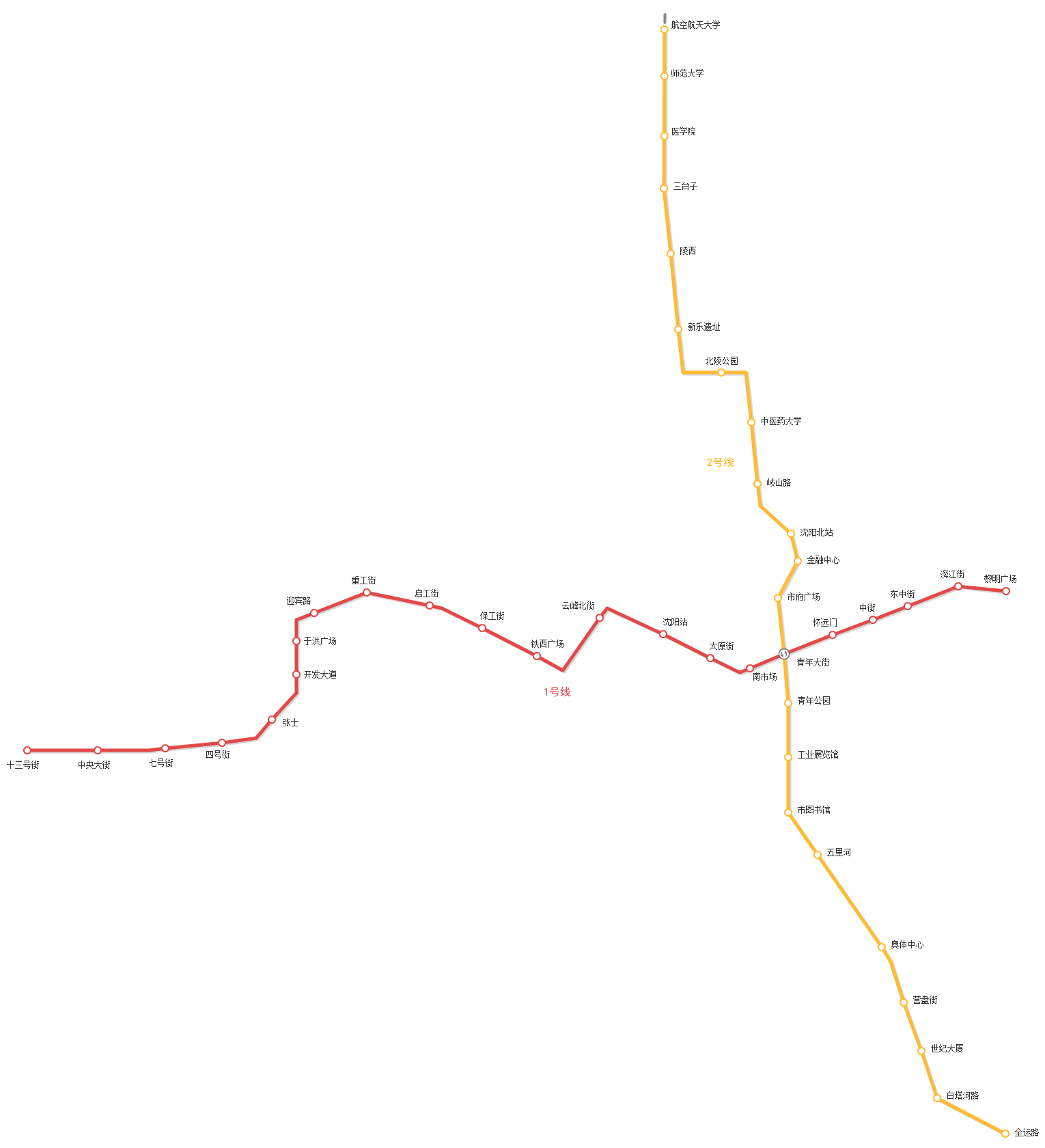 沈阳地铁线路图（2023新的沈阳地铁线路图高清）